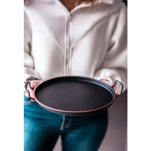 DOLBOVI 25 cm Copper Edged Black Country Style Decorative tray tray поднос plateau de service