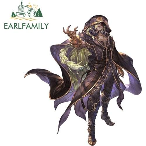 EARLFAMILY 13cm x 11.7cm for Granblue Fantasy Versus Funny Car Stickers Camper Graffiti Decal Waterproof Car Door Protector