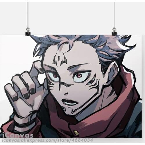 Sukuna Jujutsu Kaisen Yuji Itadori Anime Decoration Prints Canvas Home Decor Dorm Living Room Bedroom Poster Painting Wall Art