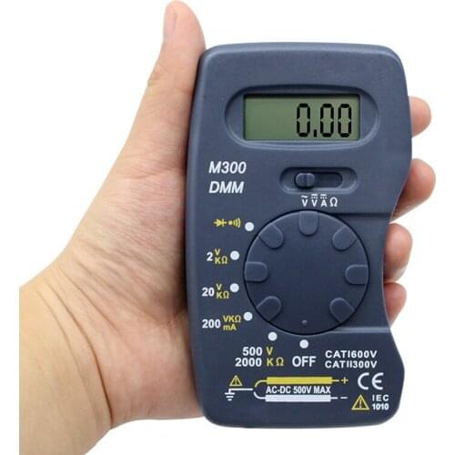 Pocket Digital Multimeter Ammeter Voltmeter DC/AC Resistor Ohm Voltage Multi Meter Tester Electrical Instruments