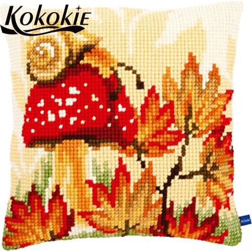 DIY stitch throw pillow 3d mat sets beauty scenic of embroidery yarn handicraft cross stitch kits embroider needlework kits
