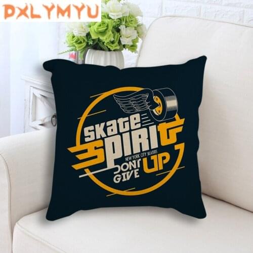 Pillow Covers Motorcycle Aviator Adventures Quotes Print Linen Cushion Cover for Sofa Home Decor Nordic Throw Pillow Case