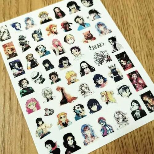 Newest TSC 236 218 3D design nail art sticker decal stamping back gule DIY nail decoration wraps