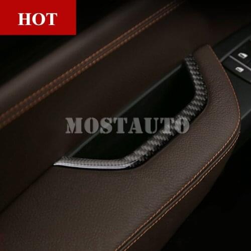 For BMW X3 F25 2011-2017 X4 F26 2014-2017 Carbon Fiber Drivers Door Armrest Storage Box Frame Cover 1pcs Car Decor Car Trim