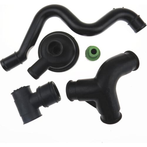 Qty 5 Crankcase Breather Hose Valve Ventilation Exhaust Pipe Assembly for A3 A4 A6 TT Golf GTI Beetle Jetta Passat Bora Seat 1.8