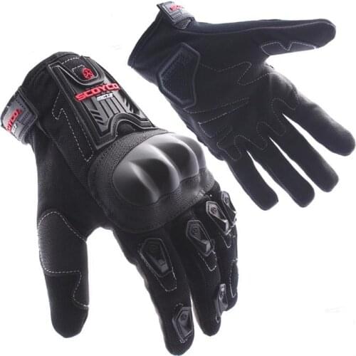 Hot Sales Motorcycle Gloves Full Finger Guantes Best To Protect Knuckle Sports Motorbike Glove MC12