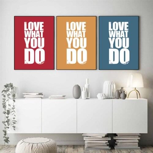 Modern Minimalism Colorful Background Inspirational Warm Quotes Art Canvas Painting Poster Gift Wall Art Home Decoration