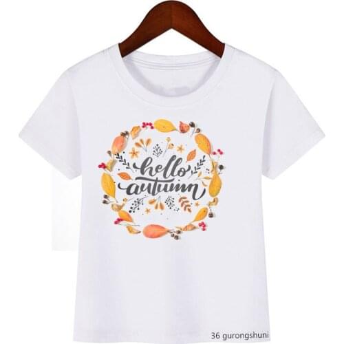 Letter Print Pattern T-shirt Boy Girl Harajuku Tops Kids Birthday Gift Summer Cotton Short-sleeved Clothing Kids Kawaii T-shirt