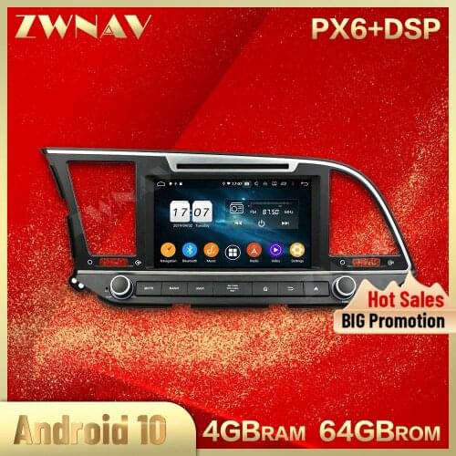 2 din Android 10.0 screen Car Multimedia player For Hyundai Elantra 2016 video audio radio stereo GPS navi head unit auto stereo