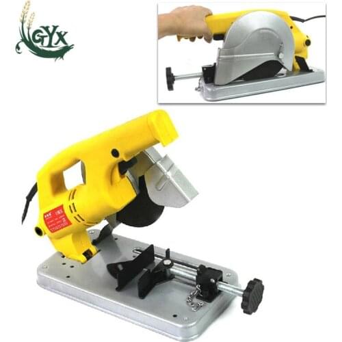 220V/1500W small desktop cutting machine steel desktop mini cutting machine metal wood multifunctional cutting machine