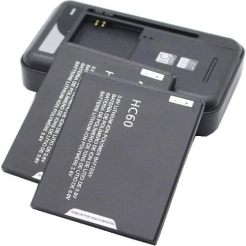 2x 2800mAh Replacement Battery HC60 + Universal Charger For Moto C Plus for Moto C Plus Dual SIM, XT1723, XT1724, XT1725