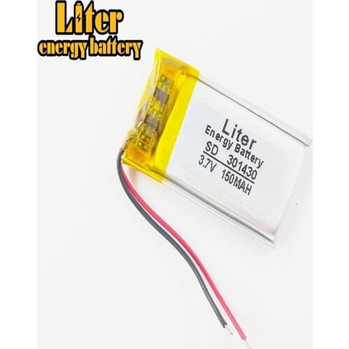 3.7V lithium Tablet polymer battery 301430 150MAH Bluetooth speakers steelmate genuine small toys