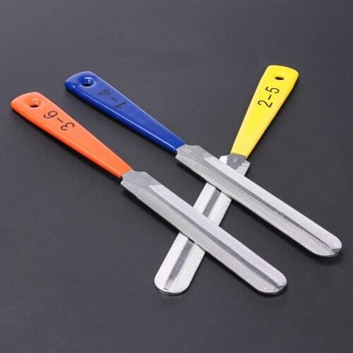 3 pcs/set Guitar Nut Files Saddle Fret Crowning Luthier Steel Guitarra Fret Nut File Bridge Pin Puller File Repair Tool