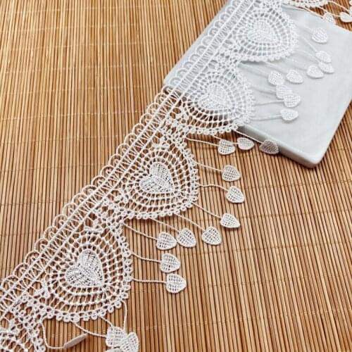 9 yards polyester lace trim fabric ribbons tassel lace Lolita lace trimming accessories handmade DIY lace bar code