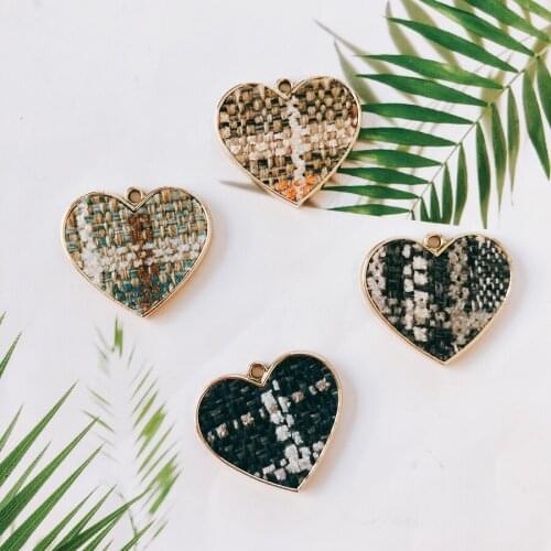 Alloy Love Pendant Necklace Charms DIY Material Jewelry Earring Accessories