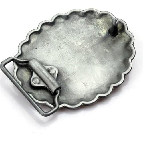 Antique Engraved Indian Aboriginal Belt Buckle Western Cowboy Style