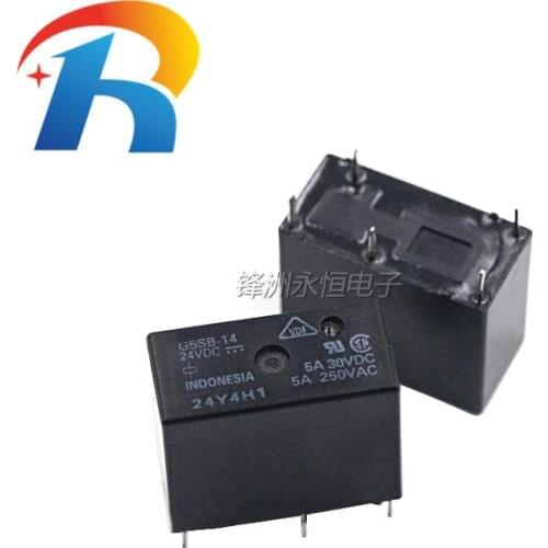Free shipping 10PCS G5SB-14-24VDC Omron Power Relay G5SB-14-24V original G5SB-14 5PIN