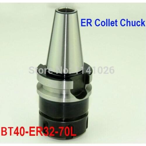 Free Shipping BT40-ER32-70L Spring ER Collet Chuck CNC Milling Toolholder Clamping End Mills Work on CNC Milling Machine
