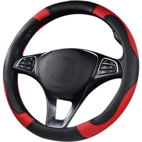 General Motors Steering Wheel Cover Breathable Anti-skid Leather Steering Wheel Cover Car Decoration Interior Car Accessories