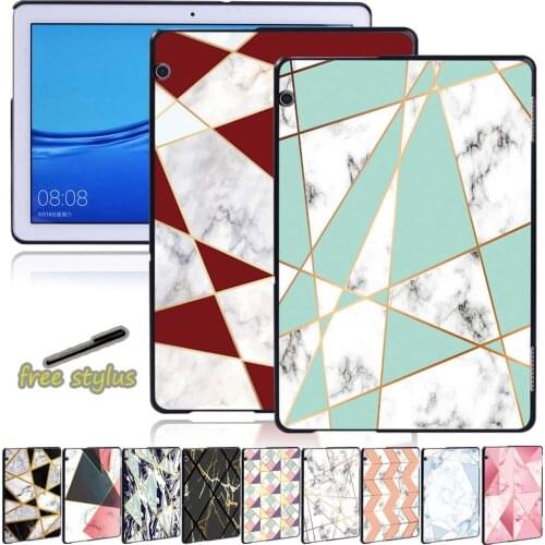For Huawei MediaPad T3 8.0 8 Inch/T3 10 9.6 Inch/T5 10 10.1 Inch Plastic Hard Shell Anti-fall Tablet Case with Shape Pattern