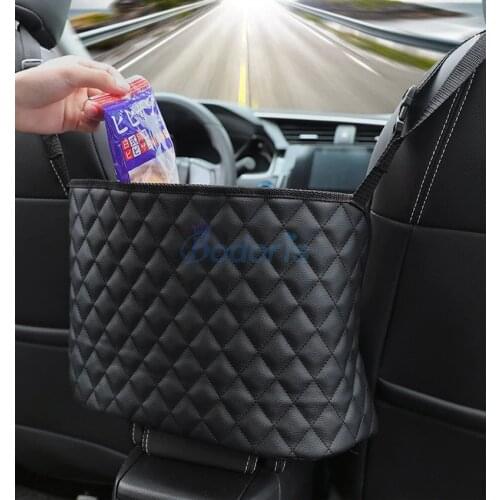 For volkswagen vw jetta sagitar mk6 tiguan Passat B5 B6 B7 B8 Seat Gap Organizer PU Crevice Storage Pocket Catcher Bag Holder