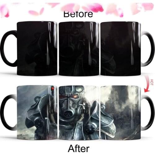 Fallout 4 Coffee Mugs Funny Color Change Cups and Mugs Creative Drinkware