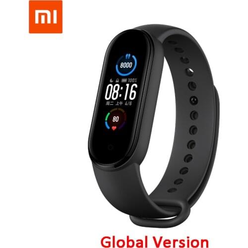 Global Version Xiaomi Mi Band 5 Smart Bracelet 4 Color AMOLED Screen Miband 5 Smartband Fitnes Traker Bluetooth Sport Smart Band
