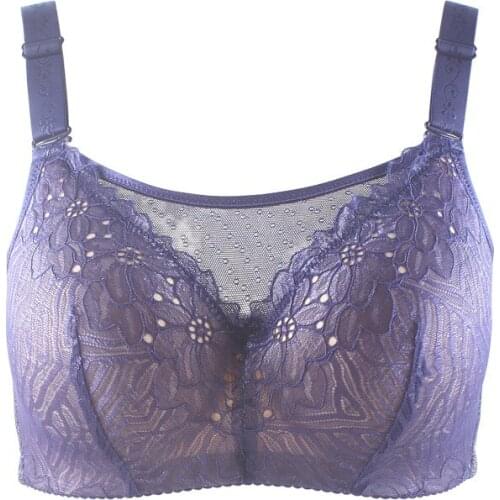 H4708 Women Bra Lingerie Lace No Steel Ring Underwear Bras Female Comfortable Breathable Can Put False Breast Professional Bra