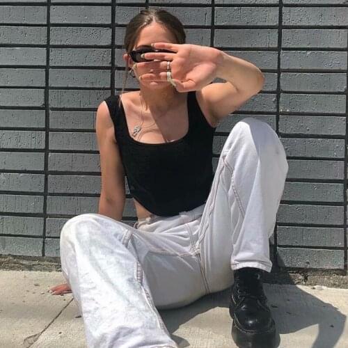 HANQIU Women's Straight Jeans