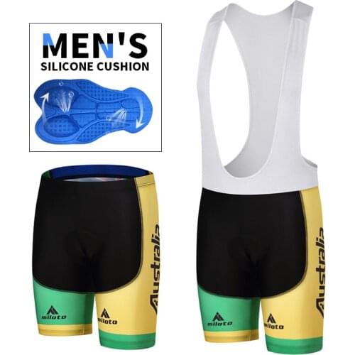 Hot MILOTO 2020 high quality classic bib shorts bicycle racing bottoms Ropa Ciclismo bike pants gel pads New fabric shorts