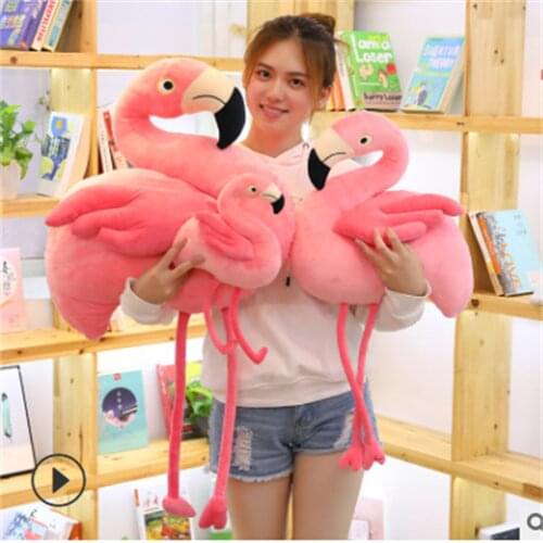 INS pink flamingo doll plush toy pillow creative doll faithful love girl birthday gift