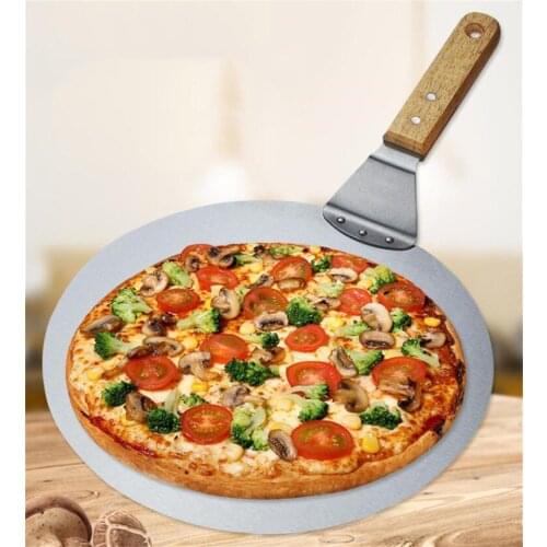 Baking Pastry Tools Kitchen Knives Pizza Peel 10&12 Inch Cake Lifter Stainless Steel with Wood Handle Paddle Tray for Homemade