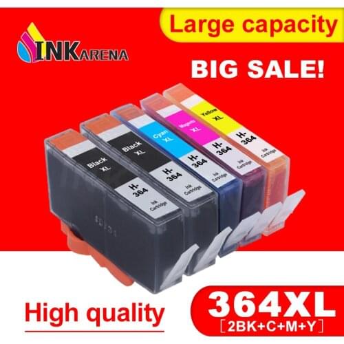 INKARENA 364XL Ink Cartridge Replacement for HP 364 Ink Cartridges 6510 5510 5515 B209a C510a C309a B109a Deskjet 3070A Printer