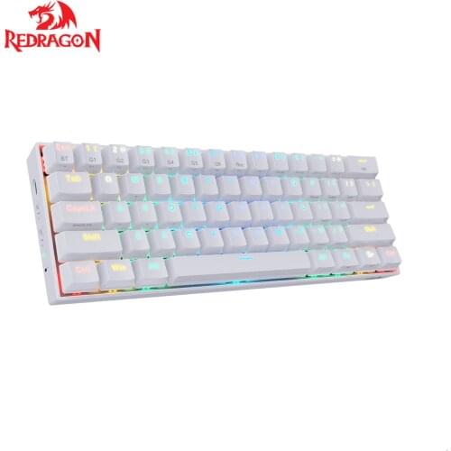 Redragon K530 Draconic 60% Compact RGB Wireless Mechanical Keyboard 61 Key Designed 5.0 Bluetooth Gaming Keyboard Brown Switches