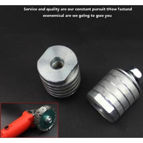 M10 M14 Angle Grinder To Grooving Machine Adapter 100/125 Type Lock Nuts Flange Inner Outer Kit For Variable Slotting