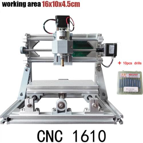 CNC 1610 GRBL control Diy mini CNC machine,working area 16x10x4.5cm,3 Axis Pcb Milling machine,Wood Router,cnc router ,v2.4