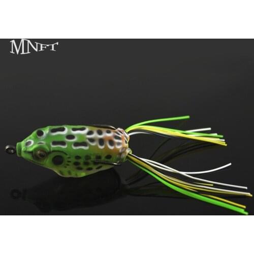 MNFT 2Pcs 6.0CM 13G Soft Frog Lure Double Sharp Hooks Fishing Bait Topwater Fishing Lures