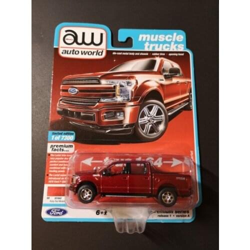 1:64 2018 Ford F-150 Pickup Red Alloy toy cars Metal Diecast Model Vehicles For Children Boys gift hot
