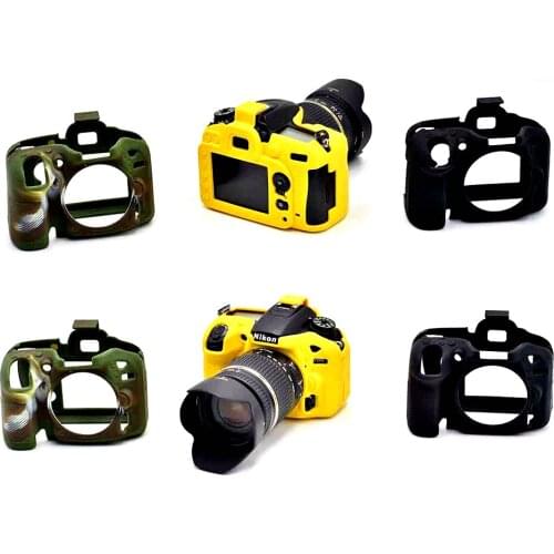 Camera Sets Case Anti-Scratch Soft Silicone Rubber Protective Camera Body Cover Case Skin For Nikon D7200 D7100 Camera Bags Case