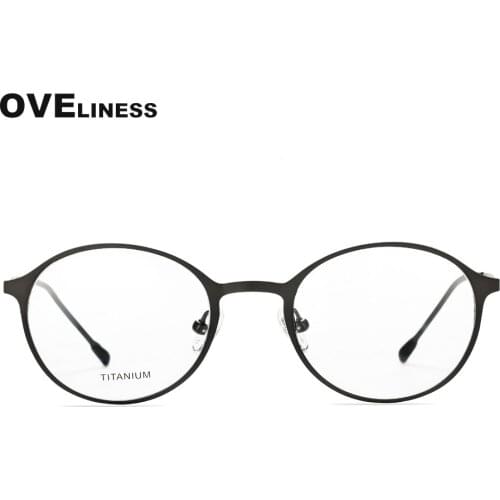 Optical glasses frame men women retro round transparent eyeglasses computer myopia Prescription Korean glasses eywear frame 2021