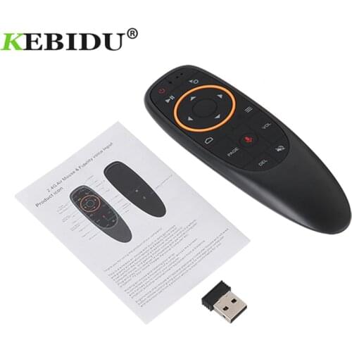 Kebidu G10s Fly Air Mouse Mini Remote Control G10 Wireless 2.4GHz For Android Tv Box With Voice Control For Gyro Sensing Game