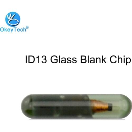 OkeyTech Transponder ID13 Car Key Blank Glass Chip For Audi Fiat Honda Saab Volkswagen Kia Skoda Peugeot Auto Fob Accessories