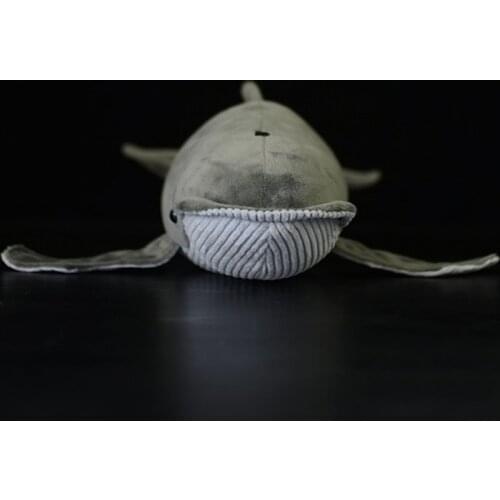 40CM Length Lifelike Blue Whale Stuffed Toy Extra Soft Humpback Whale Plush Toys Simulation Ocean Animal Toy Gifts