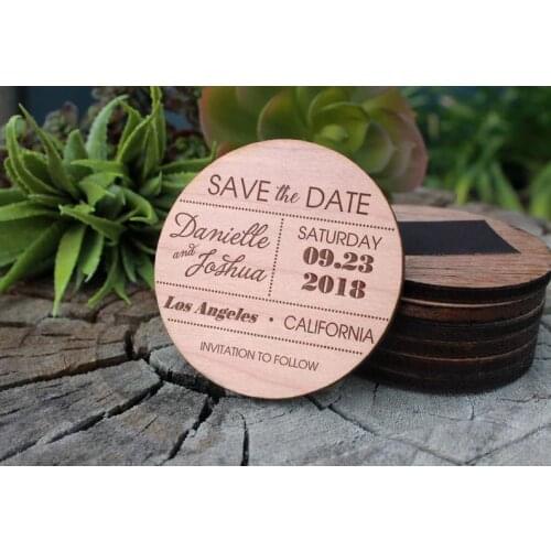 Save The Date Magnet, Wood Save The Date, Custom Wood Save The Date, Personalized Save The Date, Save Th
