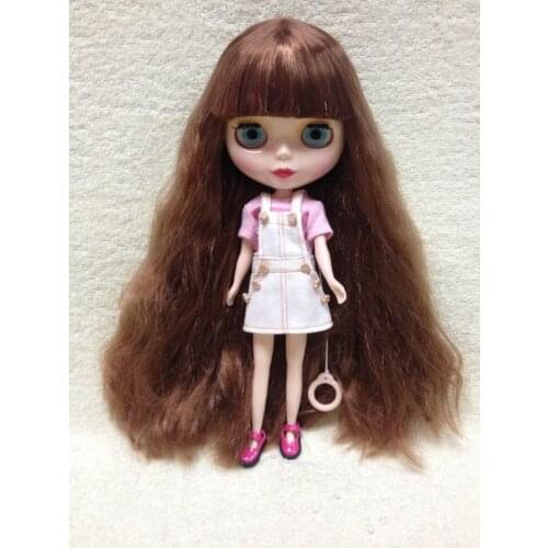 Free shipping Nude dolls(brown hair ,tan skin )