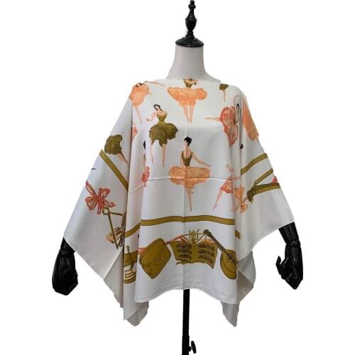 Bohemian Batwing Sleeve One-Shoulder Lady Silk Blouse бохо одежда Thailand Beach Kaftan Blouse Clothes for Women