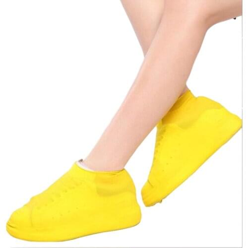Waterproof Shoe Cover Silicone Material Reusable Waterproof Rainproof Men Shoes Covers Rain Boots Non-slip Washable