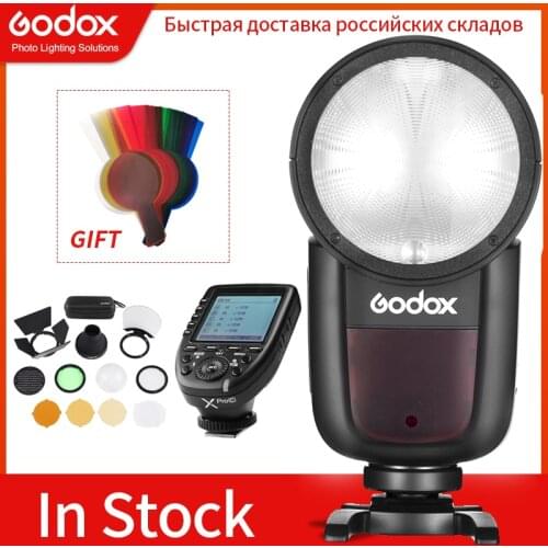 In Stock!!! Godox V1 V1C V1N V1S V1F V1O TTL HSS 1/8000s Speedlite Flash with Xpro Trigger for Canon Nikon Sony Fuji Olympus