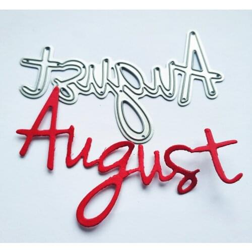 Die Cutting dies August metal craft paper die Scrapbooking/DIY Embossing mould Easter New Year