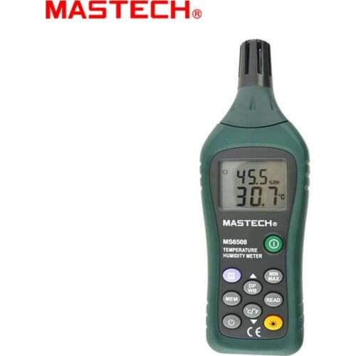 MASTECH MS6508 High Precision Digital Temperature Humidity Moisture Meter Weather station